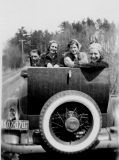 Mom and Friends in rumble seat